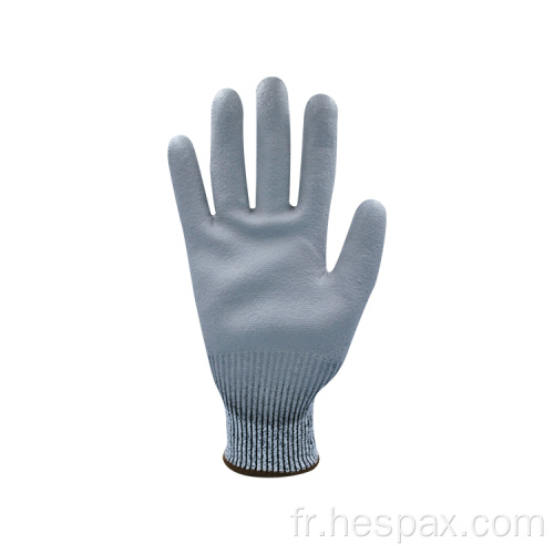 Gants de travail anti-coupe en revêtement PU 13g PU HESPAX